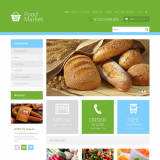 Mẫu web bán hàng thực phẩm 0002