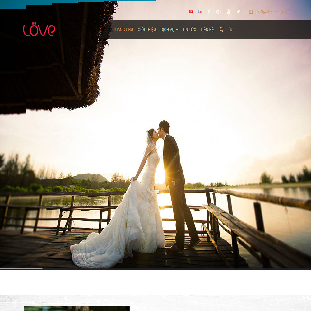 Thiết kế Website dịch vụ nhiếp ảnh Love Studio