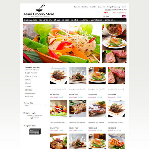 Thiết kế Website ẩm thực500402