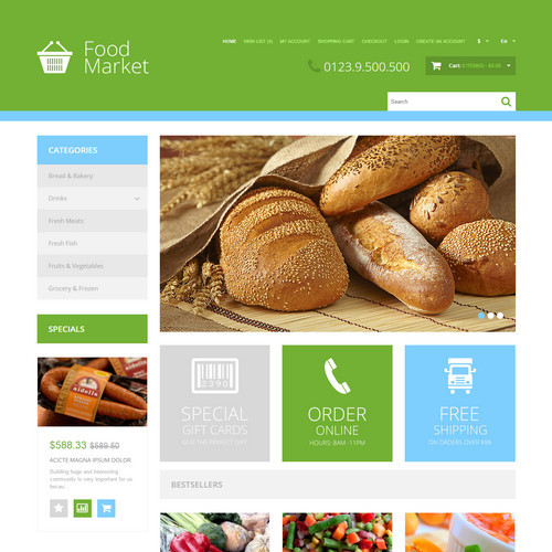 Thiết kế Website bán hàng thực phẩm 000102