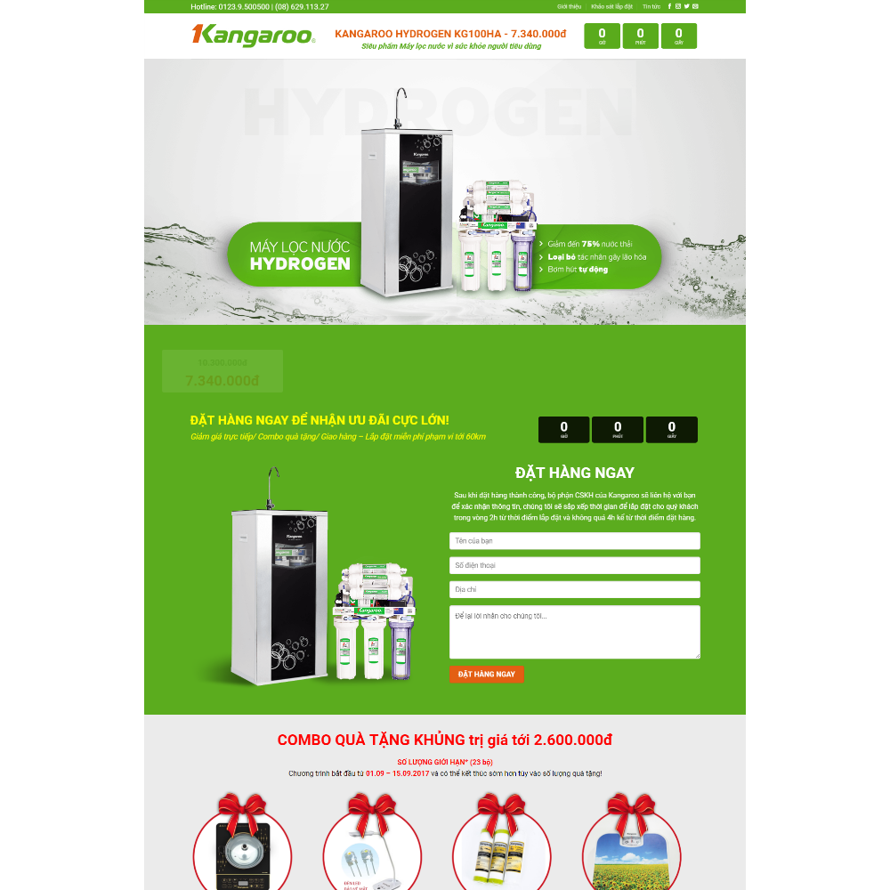Thiết kế Website giới thiệu máy lọc nước