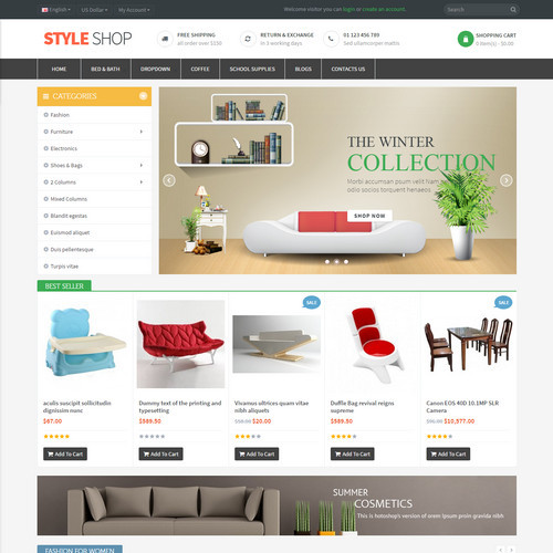 Thiết kế Website bán hàng Style Shop