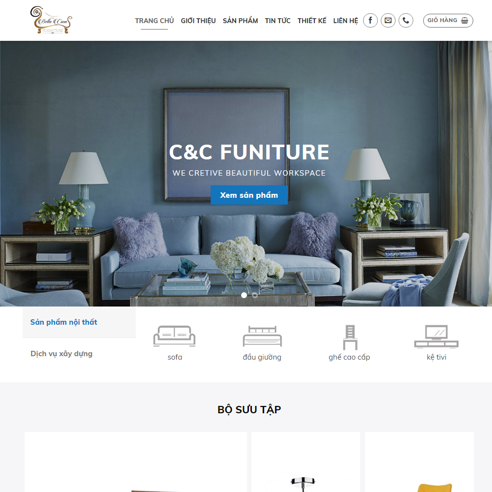 Thiết kế Website shop nội thất