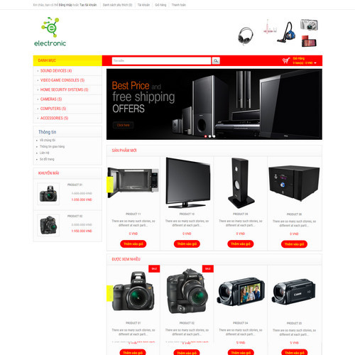 Thiết kế Website điện tử 550519