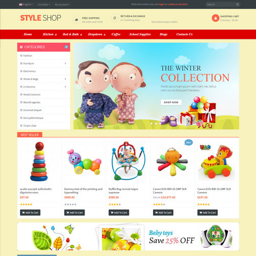 Thiết kế Website mẹ và bé 550522
